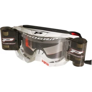 Gafas de motocross Progrip 3318 Vista Goggles con sistema Roll Off blanco/negro - Imagen 1 de 1