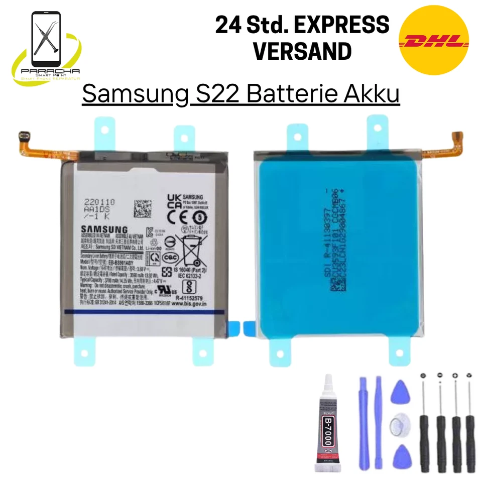Original Samsung Galaxy S22 S901B Akku 3700mAh  Batterie accu EB-BS901ABY - Bild 1 von 1