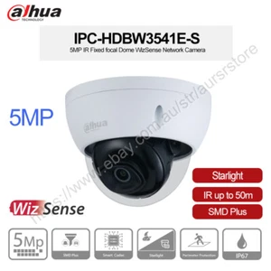 IPC-HDBW3541E-S AI 5MP Dome IP Camera Starlight IR50m SMD+ WDR IP67 IK10 - Bild 1 von 2