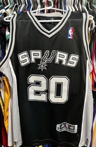 adidas NBA San Antonio Spurs Manu Ginobili #20 Revolution 30 Jersey - Size M +2 Cover