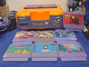 V-Tech V-Smile TV Learning System gaming for Kids And 7 Games - Picture 1 of 4