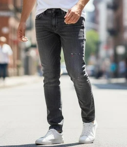 Diesel 2019 D-Strukt-Z-T Jogg Herren sweat Jeans Hose Schwarz / Grau Gr. W 36 - Bild 1 von 7