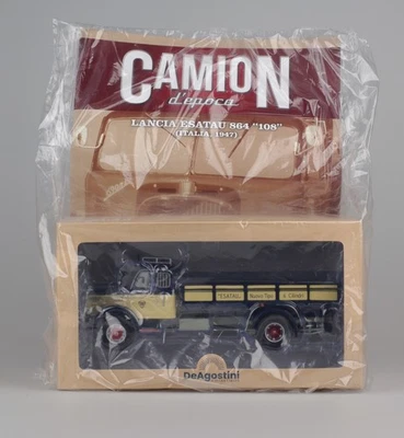 DE AGOSTINI CAMION D'EPOCA (38) Lancia Esatau 864 "108" 1947 blu scuro-crema - Immagine 1 di 2