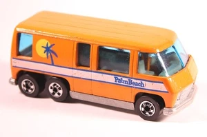 Hotwheels 1977 GMC Motor Home in Orange w-Metal Base Hong Kong Blackwalls - Picture 1 of 6