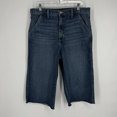 Joes Jeans Pantalones Cortos Mujer 34 Alto Tiro Pierna Ancha Sueltos Pantalones Cortos Y2K Años 90 Grunge Foto 1 de 4