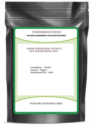 Green Coffee Bean Extract Powder  (  50% Chlorogenic Acid  )  Natural Organic    - Image 1 of 2
