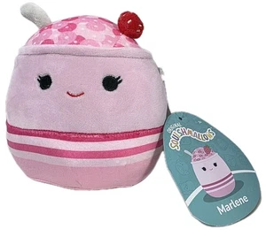 Peluche Squishmallows "Marlene" Cereali Rosa 5" Mystery Squad Foodie Giocattolo Profumato - Foto 1 di 14