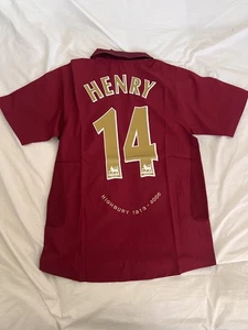 Arsenal O2 Highbury Shirt Henry 14 Size Large 2005/06 Home Jersey Retro - Picture 1 of 6
