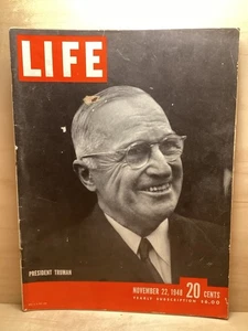Life Magazine Vol.25 No.21 November 22 1948 President Truman,U.S. get’s 1st. Dps - Bild 1 von 6