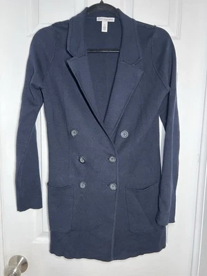 Algodão por outono cashmere azul marinho tamanho XS - Imagem 1 de 4