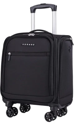 VERAGE Suitcase 14.4" Lightweight Lockable Handle Softside Spinner Wheels Black