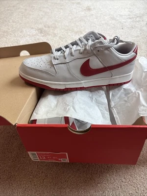Nike Dunk низкий большой серый университетский красный, размер 13 - Изображение 1 из 2