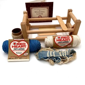 Vintage American Girl Puppe Kirsten Weaving Loom 1990 Portfolio of Pastimes Kit - Bild 1 von 8