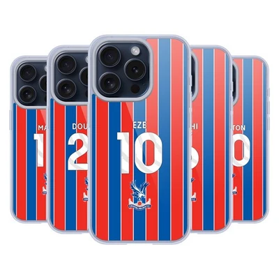 OFFICIAL CRYSTAL PALACE FC 2025/26 PLAYERS HOME KIT GEL CASE FOR APPLE iPHONE - Image 1 of 4