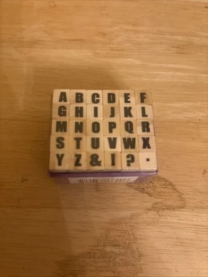 Studio G Mini Alphabet Stamp Set Wooden Mounted Crafting Scrapbooking Cards - Image 1 of 4