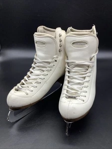 Riedell TS Figure Skates Ice Skates Womens Size 6 Wide FREE SHIPPING! - Picture 1 of 21
