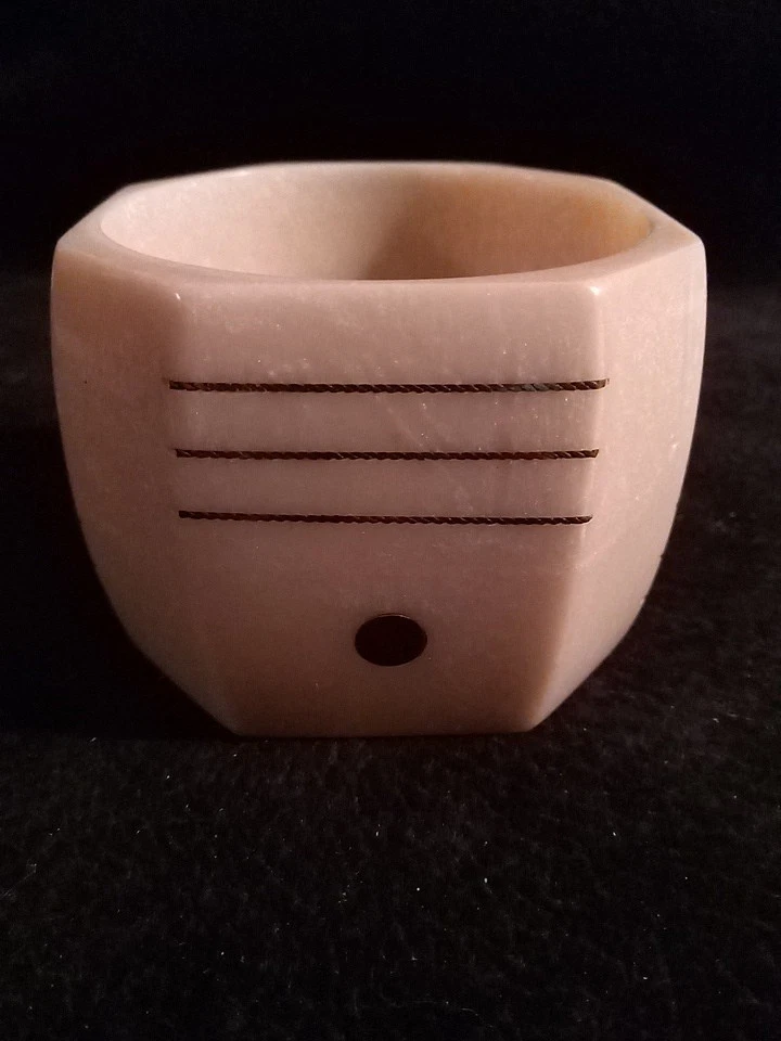 Brazalete Pulsera Plástico? Con incrustación perla marfil 7,5 X2 1/4 Foto 1 de 4