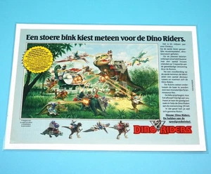 DINO RIDERS MAGAZINE ADVERT 1988 DONALD DUCK HOLLAND TYCO - Picture 1 of 1