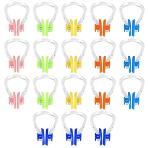 YUANQIAN 18Pcs Swimming Nose Clip, Silicone Swim Nose Plugs with Waterproof S... - Picture 1 of 7