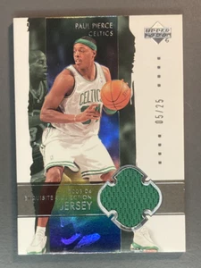 PAUL PIERCE 2003-04 Exquisite Collection Jersey 05/25 - Foto 1 di 2