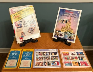 The Disney Classic Fairytales in Postage Stamps Gift Pack w/ Album Mounts Sealed - Picture 1 of 13