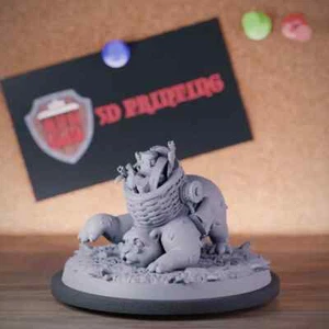 Panda Explorer Companion Miniature Cute Animal Dungeons and Dragons Mini DnD 5e - Picture 1 of 8