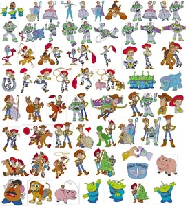 100+ Toy Story Machine Embroidery Designs 5X7 4x4 Woody Buzz Jesse Bullseye Xmas - Picture 1 of 24