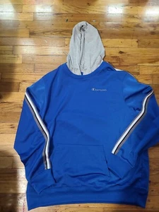 Champion Suéter Para Hombre X-LARGE Azul Pullover Sudadera con Capucha  - Imagen 1 de 2