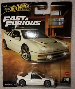 HOT WHEELS Premium Fast & Furious Ford RS200 #2/5 REAL RIDERS METAL CAR NUEVO - Imagen 1 de 2