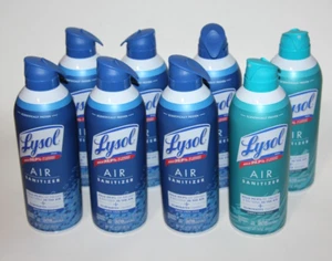 LOT (8) LYSOL AIR SANITIZER SPRAY - 6 WHITE LINEN & 2 SIMPLE FRESH 10 OZ CAN - Picture 1 of 1