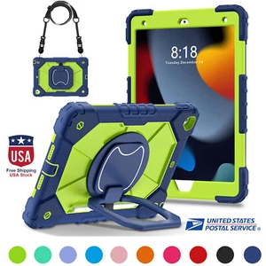 Rotating Heavy Duty Stand Case Cover for iPad 10.2" Case 11th 10th 9th 8th 7 Gen - Picture 1 of 20