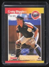 2017 Donruss Craig Biggio 1989 Recollection Collection Buyback Auto /89 