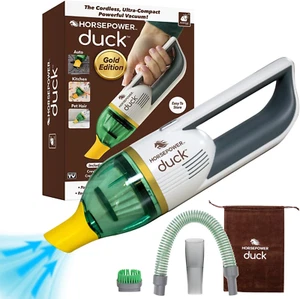 Duck Compact Akku-Staubsauger von, Gold Edition, ultrastarker verbesserter Akku - Bild 1 von 12