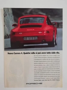 Clipping Pubblicità Adv. 1994 PORSCHE CARRERA 4 Qualche Volta si può Avere Tutto - Picture 1 of 1
