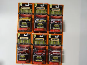 1998 MATCHBOX PREMIERE - FIRE II COLLECTION - COMPLETE 6 FIRE RESCUE SET -SER 21 - Picture 1 of 13