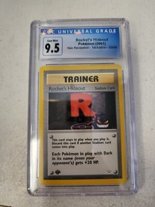 Rocket's Hideout CGC 9.5 63/64 1st Edition Neo Revelation Non Holo Pokemon Card
