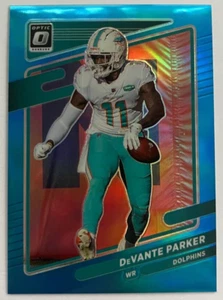 2021 Davante Parker Donruss Optic Aqua Color Match #/299 Dolphins Patriots - Imagen 1 de 2