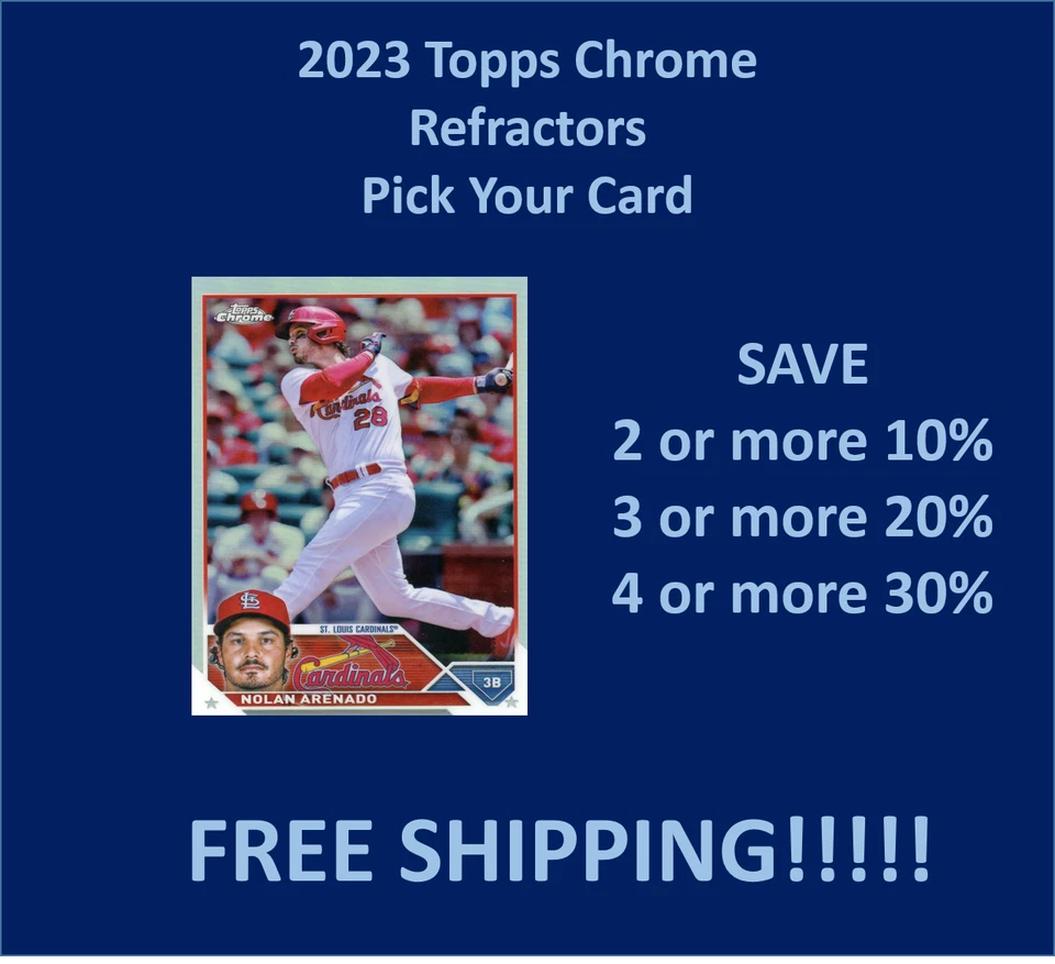 2023 Topps Chrome REFRACTORS You Pick/Complete Your Set!!!!! - Image 1 of 1