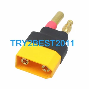 XT-90 XT90 Male to HXT 4mm female 4mm Bullets no wires Direct Connector HXT4mm - Picture 1 of 2