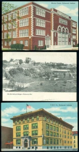 RICHMOND, IN - 3 POSTCARDS - Picture 1 of 1