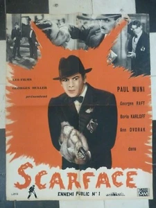 E 10 PLAKAT KINO SCARFACE MYTHISCH FILME GEORGES MULLER ZENSUR FALZ KATALOG - Bild 1 von 5
