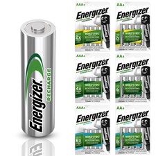 Energizer AA & AAA Rechargeable Batteries HR03 HR6 NiMH Pre-Charged Phone Camera