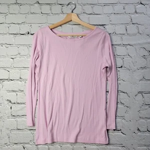 Vineyard Vines Pima Cotton Lilac Boat Neck Long Sleeve Tshirt Size M - Picture 1 of 11