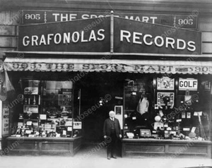 Granfonolas Record Store Vintage 8x10 Reprint Of Old Photo - Picture 1 of 1