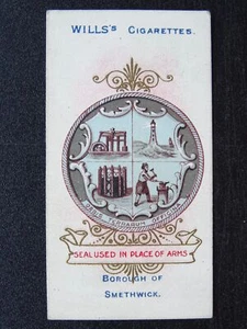 No.143 SMETHWICK Borough Arms 2nd Ed (101-150) by W.D.& H.O.Wills 1906 - Picture 1 of 1