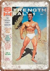 Strength & Health  Bodybuilding Magazine 12" x 9" Reproduction Metal Sign W75 - Picture 1 of 1