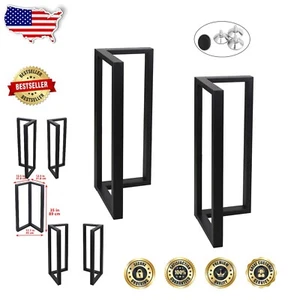 Elegantes patas de mesa de metal de alta resistencia de 35” de alto para proyectos de muebles rústicos - Imagen 1 de 9