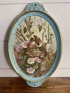 BIRKS-French Finely Painted Enamel Porcelain Dresser Tray or Wall Plaque - Picture 1 of 13