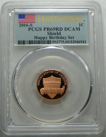 2016-S Proof Lincoln Cent Happy Birthday Set PCGS PR69RD DCAM FIRST STRIKE Cover