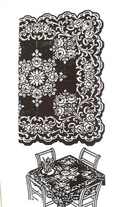 173 Vintage ROSE FILET CLOTH Pattern to Crochet OR 5487 AC (reproduction) - Picture 1 of 1
